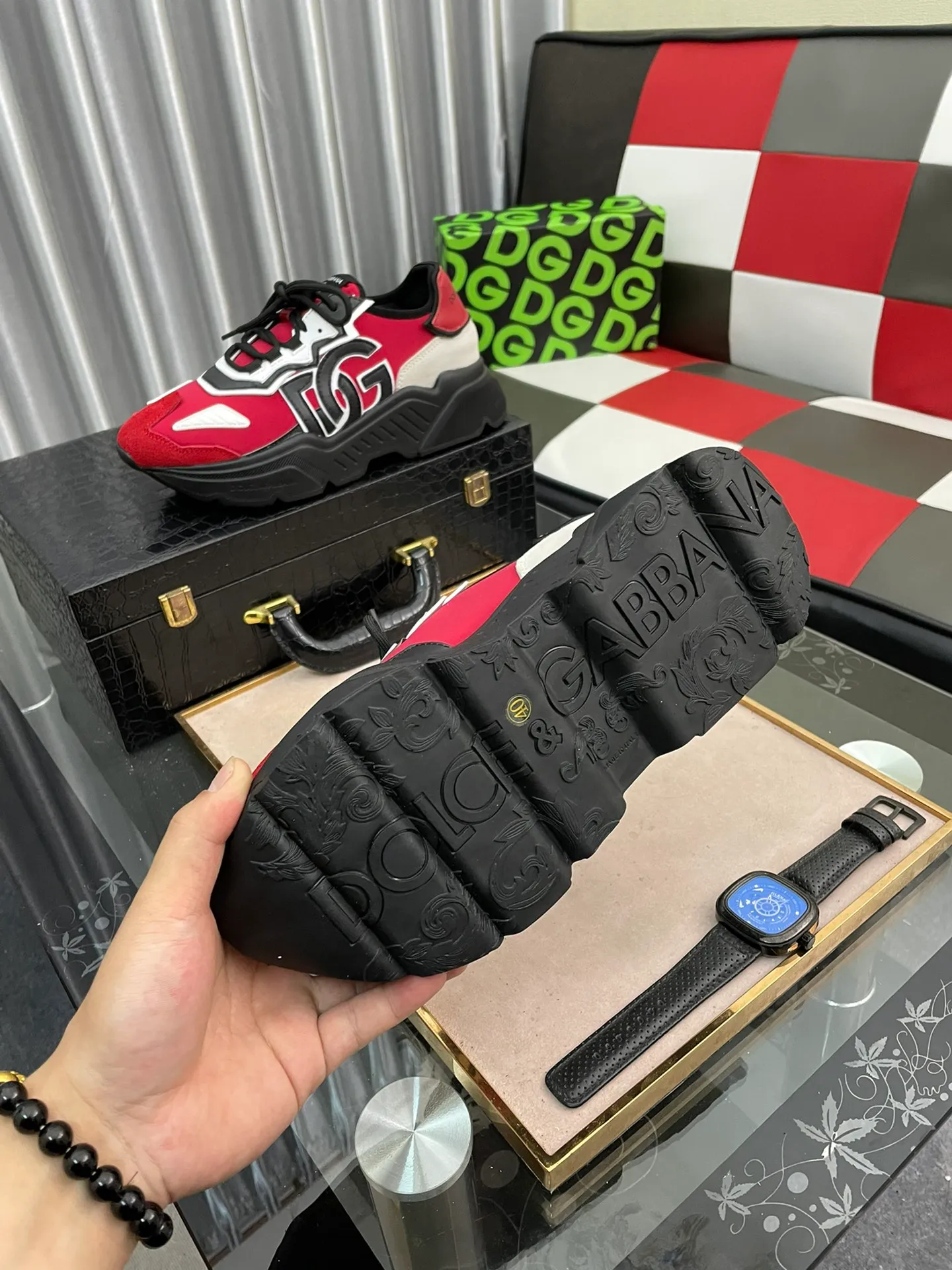 Ex-factory price 480⌚️⌚️[DG] The latest official website casual, men's shoes original quality imported first-layer cowhide mesh fabric ➕Yangli [Proud] In terms of materials and workmanship, it beats all versions on the market💕Highest quality shipments. Real photos, imported fabrics highlight the unique charm of the brand😘The shoelaces are also original custom-made👻The classic lace-up shoes are very comfortable on the feet, size 38-44